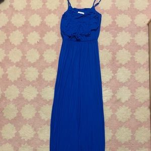 Blue maxi summer dress